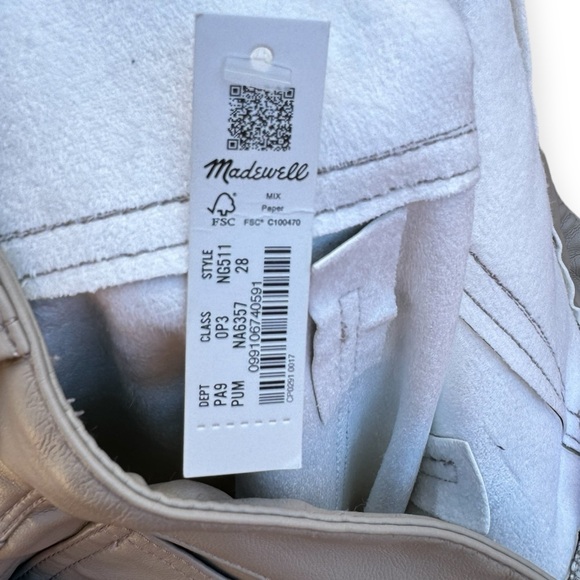 Madewell Faux Leather The Perfect Vintage Straight Jeans - Picture 11 of 16